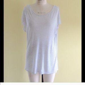 Beyond yoga wide V neck drape Tee