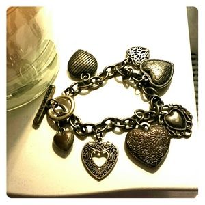 Heart charm bracelet from AE