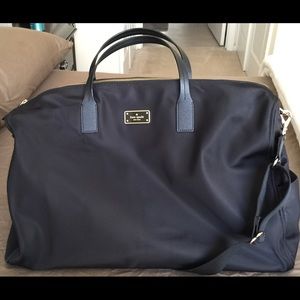 Kate Spade Nylon Weekender Bag w/ Crossbody Strap