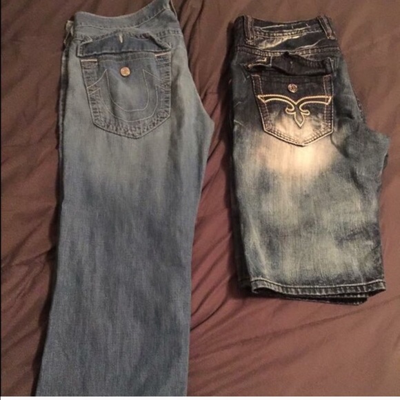 True religion and rock revival shorts