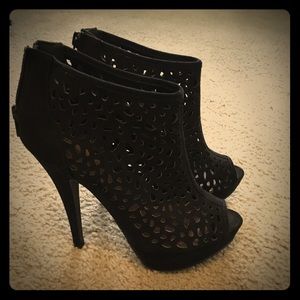 Platform party black shoes