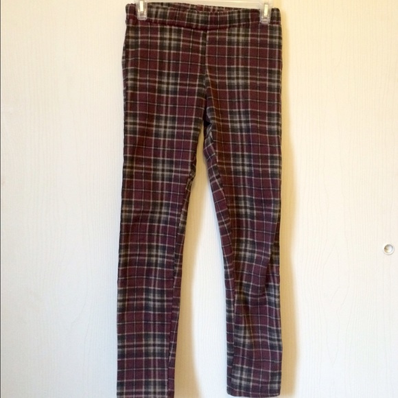 Purple Plaid Leggings