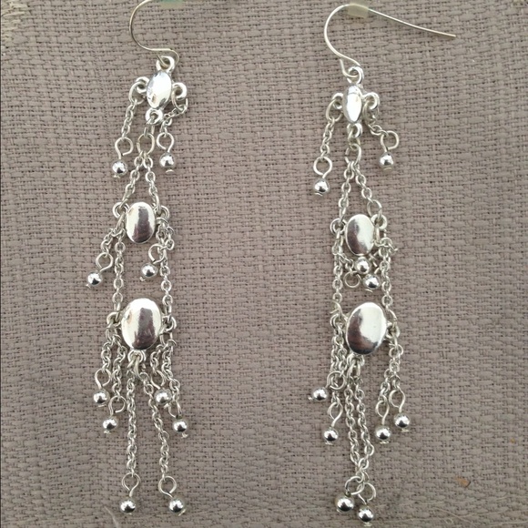 Silver Toned Earrings