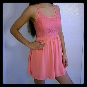 Vera Wang Cross Back Skater Dress