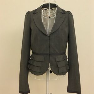 Rebecca Taylor Frill Jacket (Size6, grey)