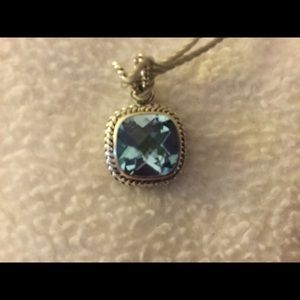 NWT Samuel B Silver 4.25 ct Blue Topaz Enhancer