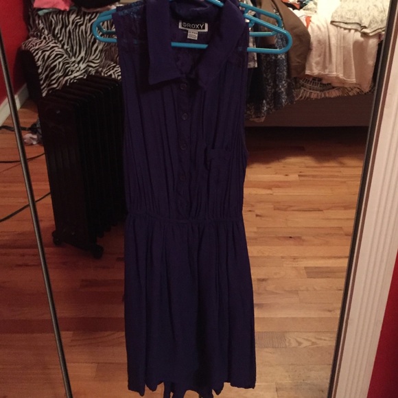 Purple low to high dress