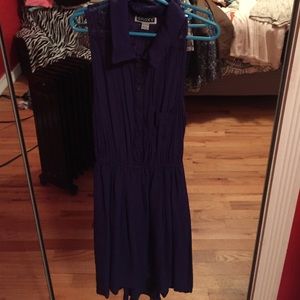 Purple low to high dress