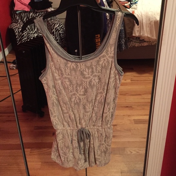 White lace romper