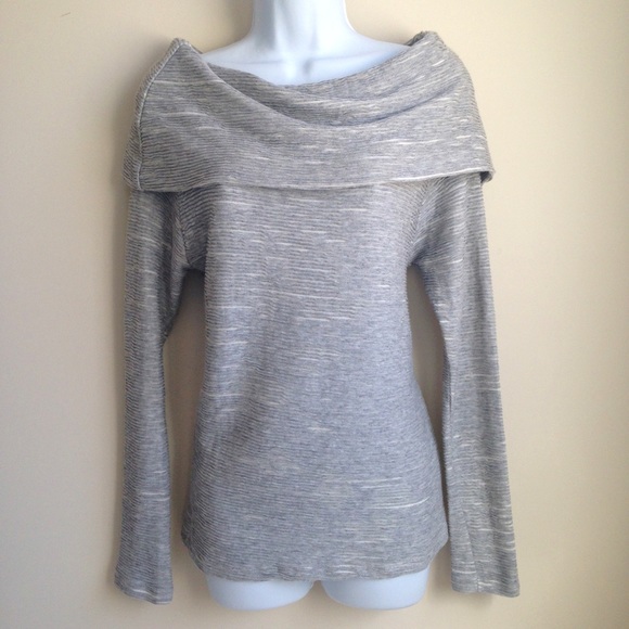 Anthropologie Sweaters - Anthropologie Dolan Grey Cowl Neck Sweater Top XS