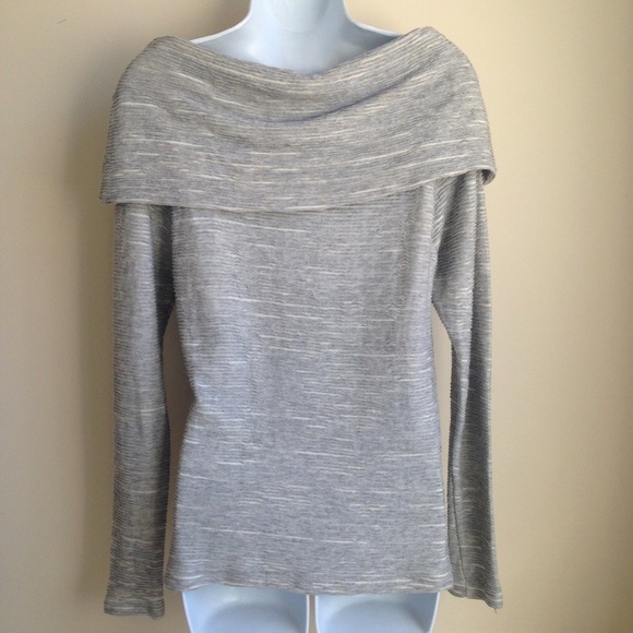 Anthropologie Dolan Grey Cowl Neck Sweater Top XS - Picture 2 of 3