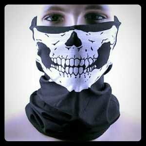 Black skull mask balaclava