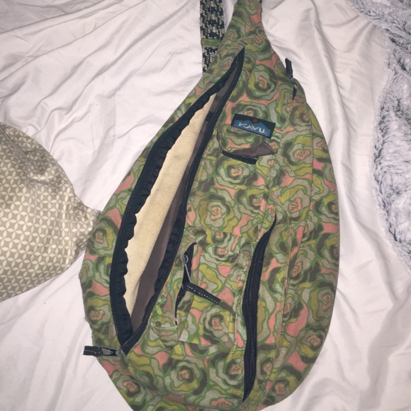 A kavu cross body bag.