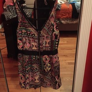 Backless romper