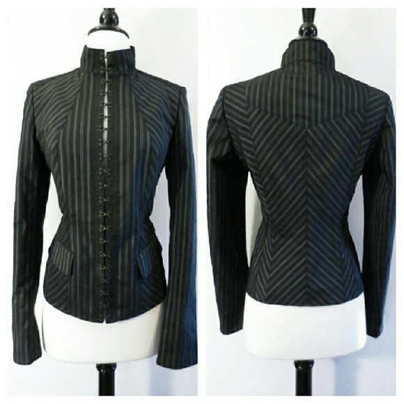 Burberry Jackets & Blazers - Burberry Corset Hook & Eye Military Jacket Blazer