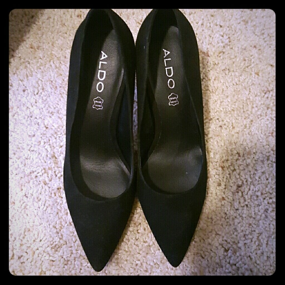 Black Aldo Heels