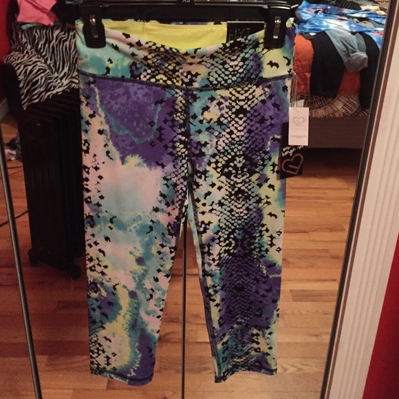 Colorful crop leggings