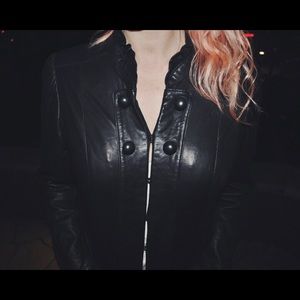 ☕️Classiques Entier☕️ black leather jacket