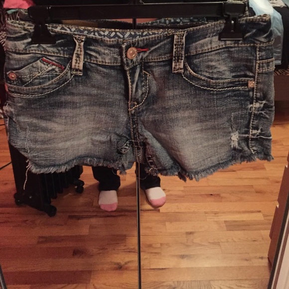 Denim shorts