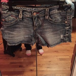 Denim shorts
