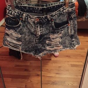 High waisted shorts