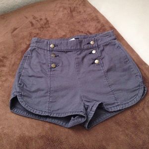 High-waisted shorts