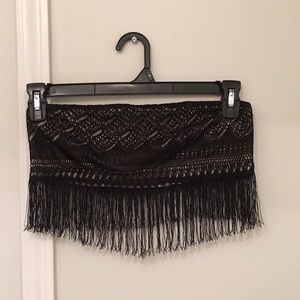 Fringe Laced Crop Top