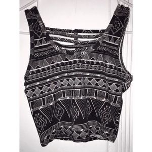 Tribal Print Crop top💟