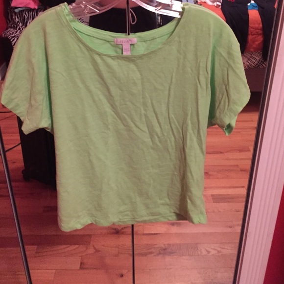 Neon green tee shirt