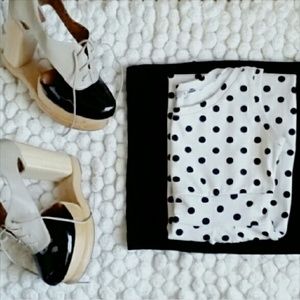 Sleeveless Polka Dot Dress