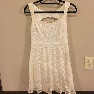 Floral White Dress
