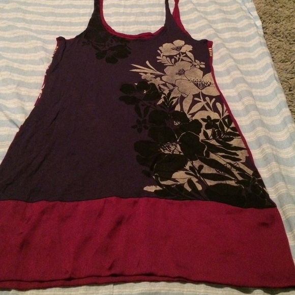 BOGO! Purple & Magenta Tank Dress - Picture 3 of 4