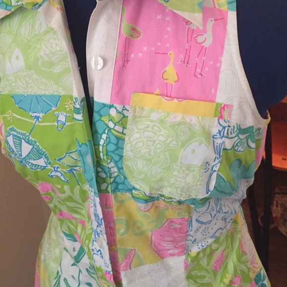 White tag Lilly Pulitzer shirt dress - Picture 4 of 4