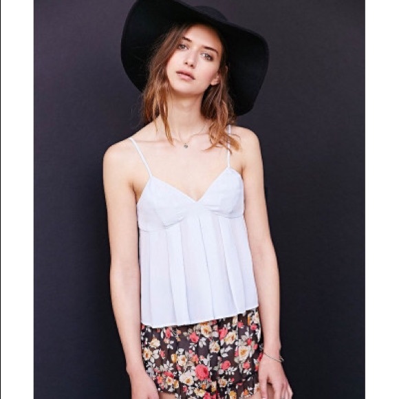 💋Blue Beautiful Pleated Babydoll Cami