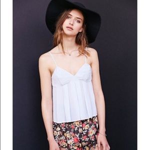 💋Blue Beautiful Pleated Babydoll Cami