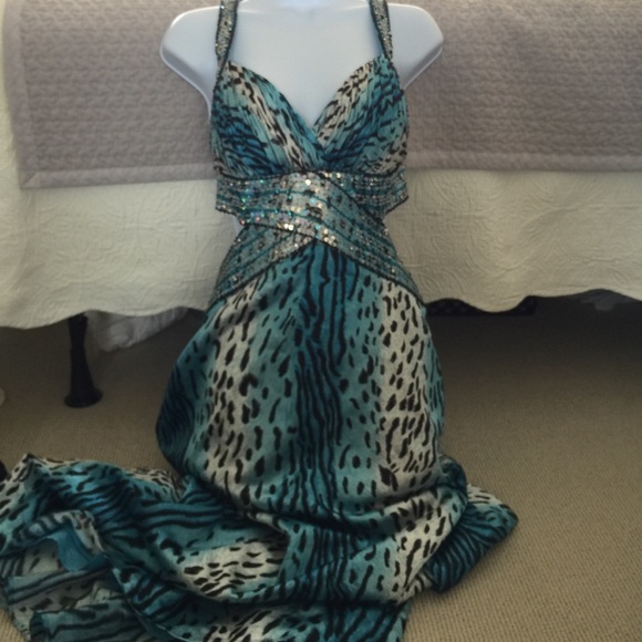 Beautiful backless gown