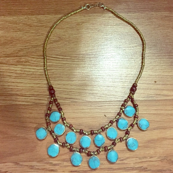 Genuine turquoise Indian necklace