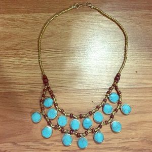 Genuine turquoise Indian necklace