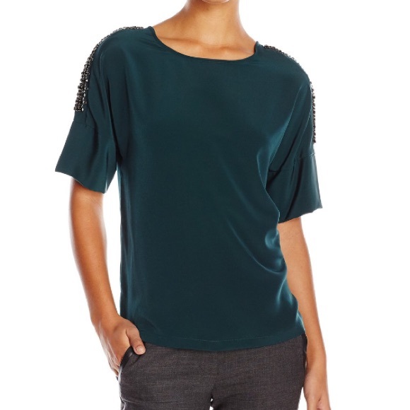 Calvin Klein Dolman with rhinestones, peridot M