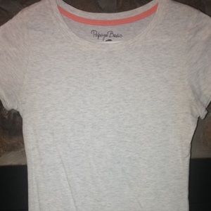 papaya basic T, thin, creme