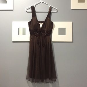 Brown formal dress