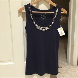 INC tank with embellished neck