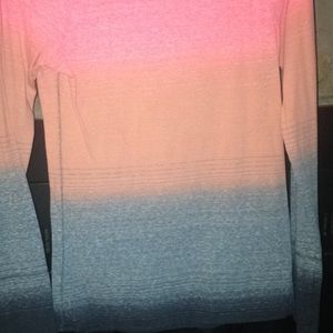 long sleeve T, ombré