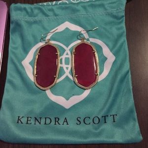 Jade in Gold Kendra Scott Earrings
