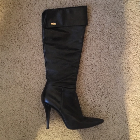 Charles jourdan Paris black leather boots