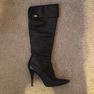Charles jourdan Paris black leather boots