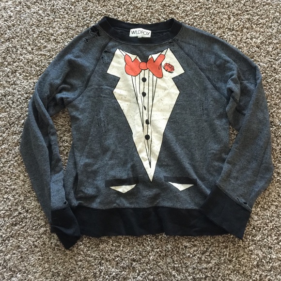 Wildfox Sweaters - Wildfox Tuxedo Sweater