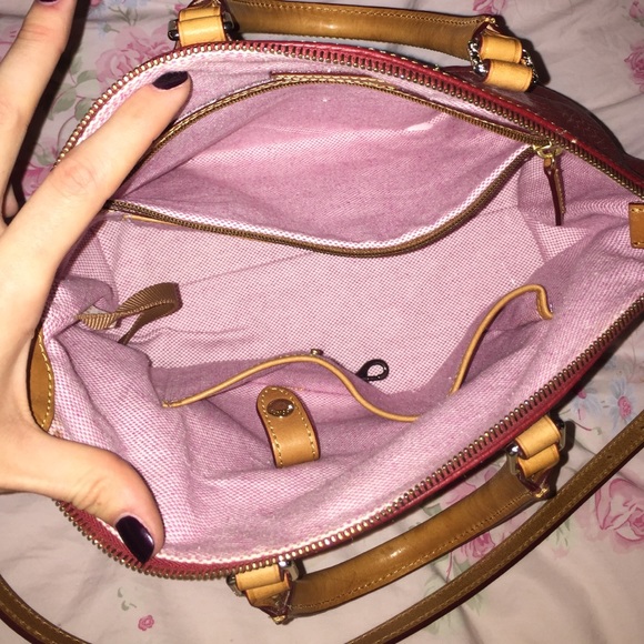 Dooney and Bourke red satchel