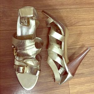 Nine West Gold Sandals