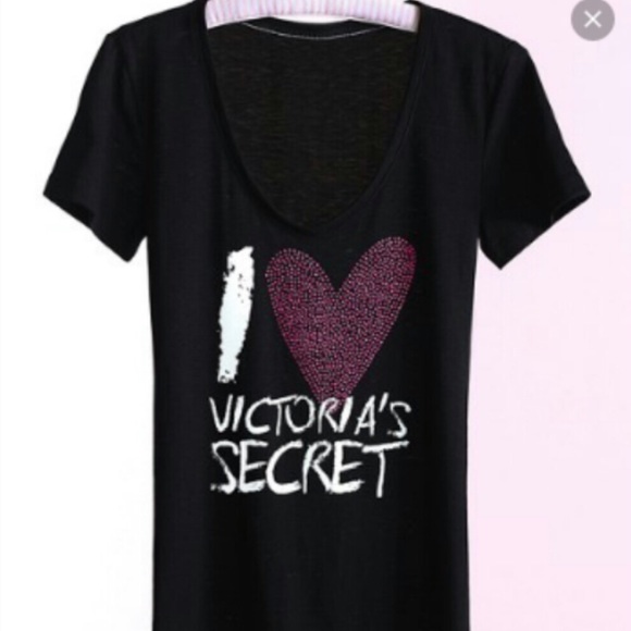 Victoria's Secret Supermodel Essentials Black Tee - Picture 1 of 2
